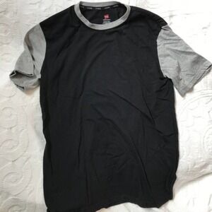 Hanes T-Shirt Two Tone Charcoal Grey